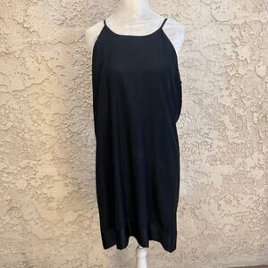 Single Black Rayon Shift Dress Size Small